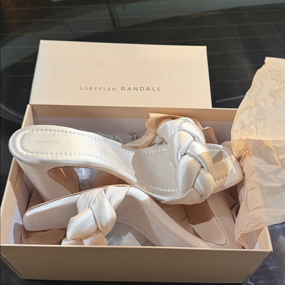 Loeffler Randall Freya Cream Braided Curve Mule - Picture 6 of 7